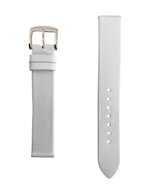Correa de Reloj de Piel Blanco 16mm Frente