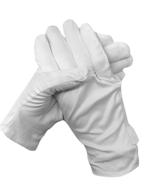 Guantes de presentación Heli, blanco, talla S, 1 par, microfibra y algodón