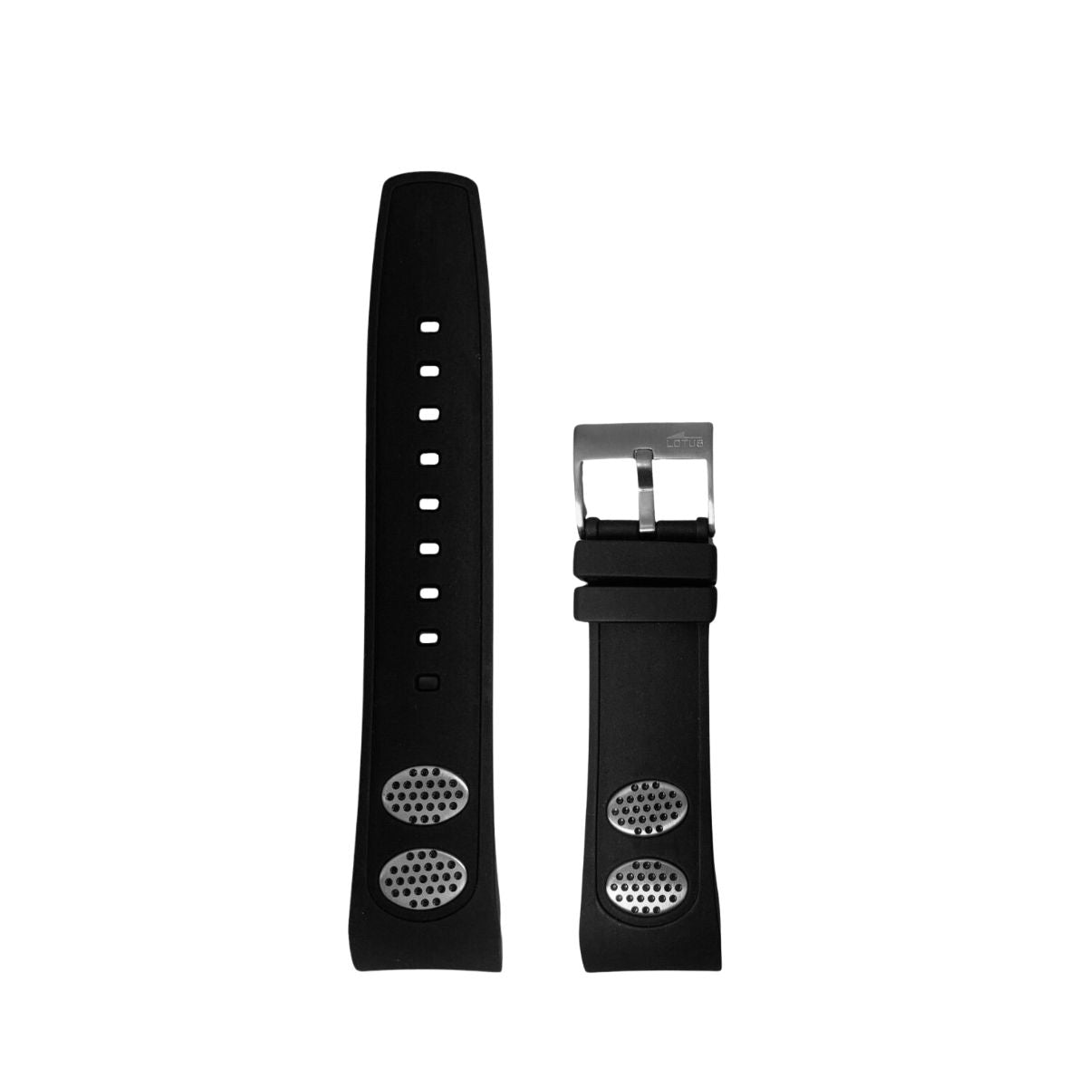Correa de Reloj Lotus Original Caucho Negro 9986/2