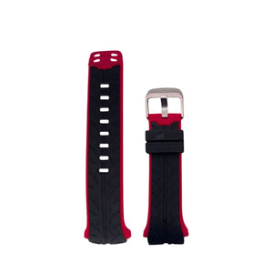 Correa de Reloj Lotus Original Caucho Negro/Rojo 15422/1
