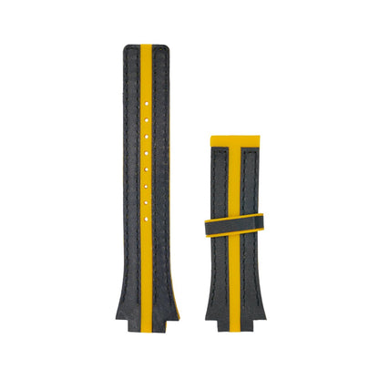 Correa Festina Original Piel Negro/Amarillo F16184/5
