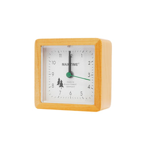 Despertador de cuarzo Maxitime de madera 7cmx7cm