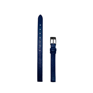 Correa de Reloj de Piel Azul, Negro 8mm Outlet