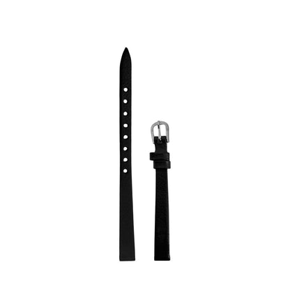 Correa de Reloj de Piel Textura Rayada Color Negro 8mm Outlet