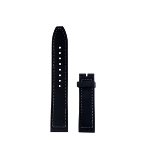Correa de Reloj de Fibra de Carbono Negro con Azul  22mm Outlet
