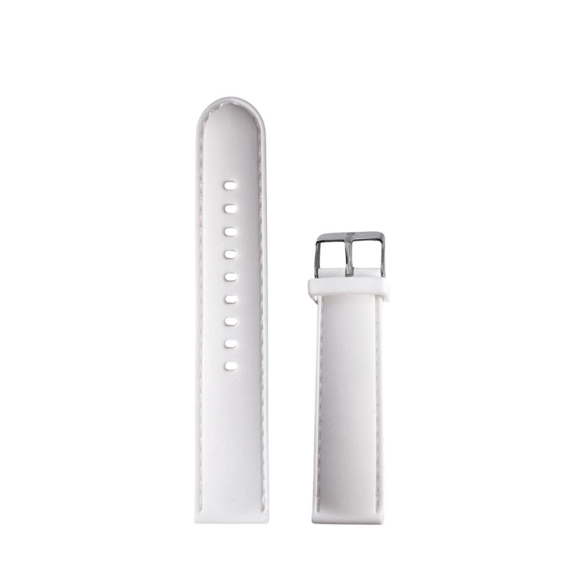 Correa de Reloj de Caucho Lisa Color Blanco 22mm Outlet