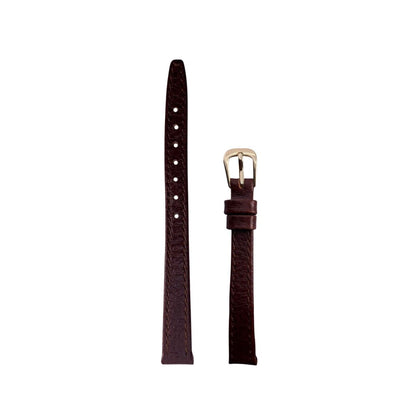 Correa de Reloj de Piel Café Lisa 10mm Outlet