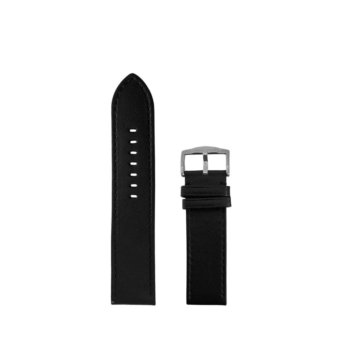 Correa de Piel Tipo Bufalo Negro 24mm Outlet