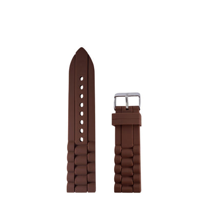 Correa de Reloj de Caucho Café 18mm, 20mm, 22mm,24mm Outlet
