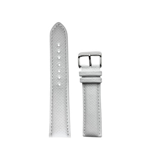 Correa de Reloj de Piel Blanco, Café 18mm, 22mm Outlet