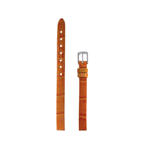 Correa de Reloj de Piel Color Naranja 8mm Outlet