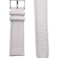 Correa Strap de Piel Lisa Marrón, Negro, Blanco 24mm