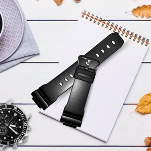 Correa de Reloj Casio Original Caucho Negro DW-6900PL-1