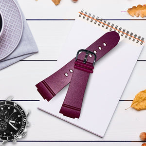 Correa de Reloj Casio Original Caucho Magenta BGA-131-4B2