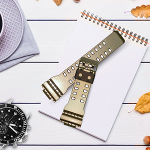 Correa de Reloj Casio Original Caucho Dorado GA-110GD-9A