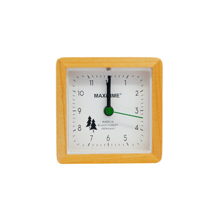 Despertador de cuarzo Maxitime de madera 7cmx7cm
