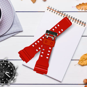 Correa de Reloj Casio Original Caucho Naranja G-8900A-4