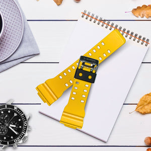 Correa de Reloj Casio Original Caucho Amarillo G-8900SC-1Y