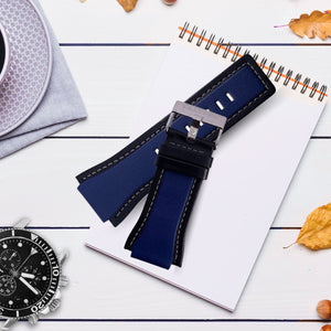 Correa de Reloj Calypso Original Piel Azul/Negro K5179/2