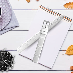 Correa de Reloj de Piel Blanco 10mm Outlet