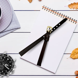 Correa de Reloj de Piel Café 8mm Outlet