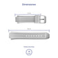Correa Festina Original Caucho Blanco F16559/1