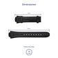 Correa de Reloj Lotus Original Piel Negro 15509/6