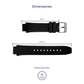 Correa Festina Original Caucho Negro F16830/1