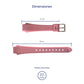 Correa de Reloj Calypso Original Caucho Rosa K5680/2