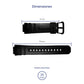 Correa de Reloj Casio Original Negro AWG-M100BW-1A