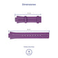 Correa Festina Original Piel Morado F16224/6