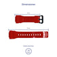 Correa de Reloj Casio Original Caucho Naranja AQ-S810WC-4AV