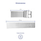 Correa de Reloj de Piel Blanco 26mm Outlet