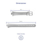Correa de Reloj Calypso Original Caucho Blanco K5559/1