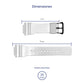Correa de Reloj Casio Original Caucho Blanco GMA-S110CM-7A1