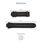 Correa de Reloj Lotus Original Piel Negro 15507/6