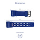 Correa de Reloj Casio Original Caucho Azul GG-1000TLC-1A