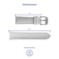 Correa de Reloj Lotus Original Piel Blanco 15782/1