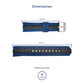Correa Festina Original Caucho Azul F16664/3