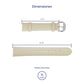 Correa Festina Original Piel Crema F16661/2