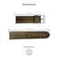 Correa de Reloj de Piel Verde Caqui 24mm Outlet