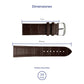 Correa de Reloj de Piel Marrón 24mm Outlet