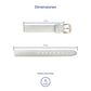 Correa Festina Original Piel Blanco F16247/1
