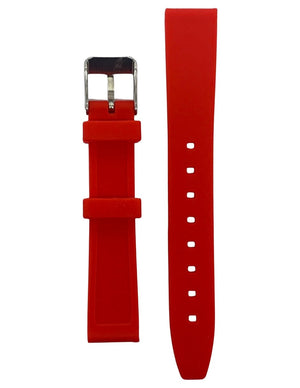 Correa de Caucho Color Rojo para Reloj 16mm