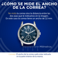 Correa Banda Strap de Piel Lisa para Reloj 22mm, 24mm