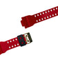 Correa de Reloj Casio Original Caucho Rojo GD-100RF-4W