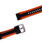 Correa Festina Original Poliuretano Negro/Naranja F16272/7