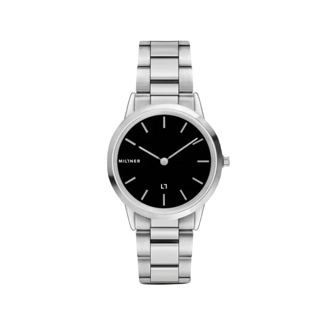 Reloj de Pulso Millner Chelsea S Silver Black para Dama