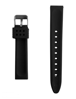 Correa de Reloj de Caucho Negro 18mm Outlet