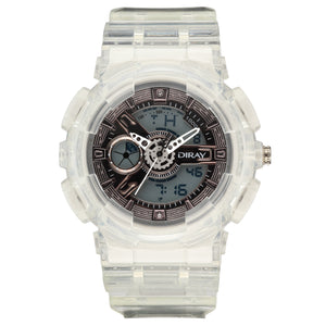 Reloj De Pulsera Diray Unisex DR341ADCT1 Transparente Análogo Digital